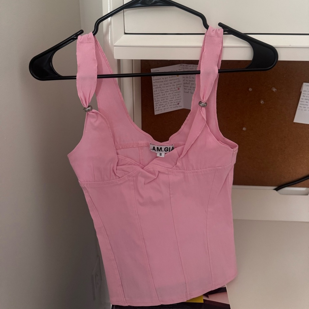 I. Am. Gia. Pink Top